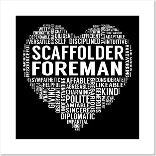 Scaffolder Foreman Heart Posters and Art